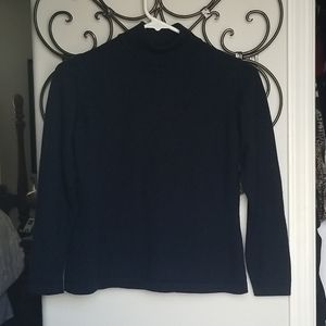 Navy blue wool sweater